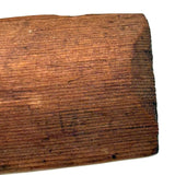 Very Sweet Antique Carved Out Box in Red Paint with Slide Lid