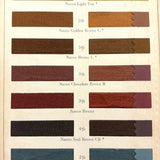 National Aniline & Chemical Co. Nacco Dyes Color Samples on Thread, 90 Colors