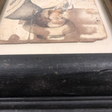 Portrait of Smoking Man, Fine 19th C. John Henry Sylvester British Watercolor Drawing