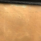 Wonderful Early 19th C. American Embroidery of Bird on Laid in Early Frame and Glass