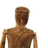 Small Greenland Inuit Wooden Articulated Figure with Sinew Tied Shoulders