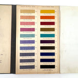 National Aniline & Chemical Co. Nacco Dyes Color Samples on Thread, 90 Colors