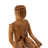Small Greenland Inuit Wooden Articulated Figure with Sinew Tied Shoulders