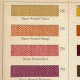 National Aniline & Chemical Co. Nacco Dyes Color Samples on Thread, 90 Colors