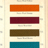 National Aniline & Chemical Co. Nacco Dyes Color Samples on Thread, 90 Colors
