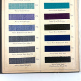 National Aniline & Chemical Co. Nacco Dyes Color Samples on Thread, 90 Colors