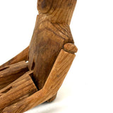 Small Greenland Inuit Wooden Articulated Figure with Sinew Tied Shoulders