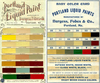 Burgess, Fobes & Co. Portland, Liquid Paint Antique Advertising Paperweight, c. 1890s