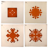 Antique Kindergarten Double Sided Paper Cuts, SET THREE, Sold Individually