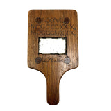 1929 50th Birthday Love Token Mirror with Feet and Handwritten Message on the Underside