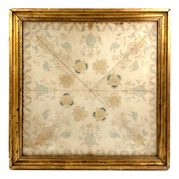 Exquisite, Unusual Late 18th/Early 19th C  Pinprick and Watercolor Love Token