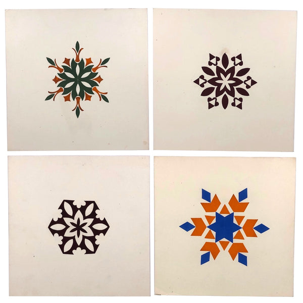 Antique Kindergarten Double Sided Paper Cuts, SET SIX, Sold Individually