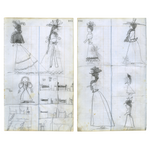 Carlotta M. Huse, Untitled (105-106), Double-sided Drawing