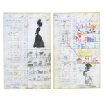 Carlotta M. Huse, Untitled (185-186), Double-Sided Drawing
