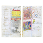 Carlotta M. Huse, Untitled (225-226), Double-sided Drawing