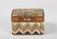 Stunning 19th Century Mi'kmaq Birch Covered, Porcupine Quill Decorated Box