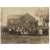 Wonderful Pen and Ink Drawing of Schomberg Public School, Ontario, 1903-4