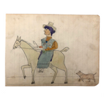 Wayne B. Blouch, Untitled (Woman on Yellow Horse)