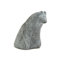 Elegant Inuit Carved Stone Polar Bear