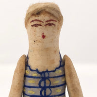 Handmade Papier Mache Russian Folk Doll in Lithuanian Costume