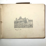 Elton.S. Durkee 1884 Sketchbook Featuring Oregon Estates