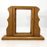 Handmade Wooden Inlay Swinging Tabletop Picture Frames-A Pair