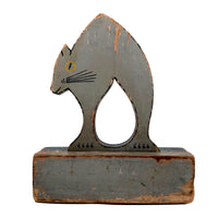 Large, Lead Weighted Old Carnival Knock Down Cat