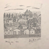 Elton.S. Durkee 1884 Sketchbook Featuring Oregon Estates
