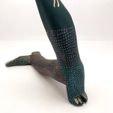 Fabulous Carved and Painted Wooden Sculpture of Seal or Sea Lion Balancing Ball