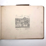 Elton.S. Durkee 1884 Sketchbook Featuring Oregon Estates