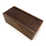 Gorgeous Antique Turned Hardwood Checkers Set in Original Slidetop Box
