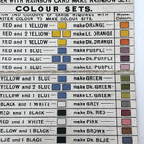 Beautiful and Rare 1920 "Game of Rainbow" Card Game, Complete Deck of 56 with Key