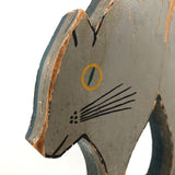 Large, Lead Weighted Old Carnival Knock Down Cat