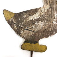 Sweet Old Wooden Duck on Post with Extreme Alligator Paint