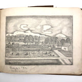 Elton.S. Durkee 1884 Sketchbook Featuring Oregon Estates
