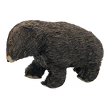 Furry Gray Bear Wind Up Toy, Made in Occupied Japan