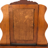 Handmade Wooden Inlay Swivel Picture Frame with Bird on Top