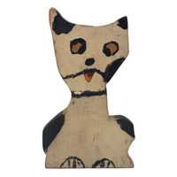 Crazy Dog Folk Art Doorstop