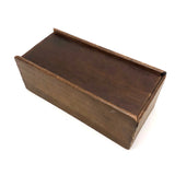 Gorgeous Antique Turned Hardwood Checkers Set in Original Slidetop Box