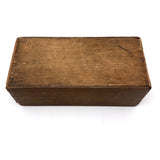 Gorgeous Antique Turned Hardwood Checkers Set in Original Slidetop Box