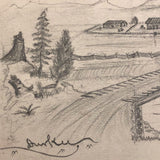 Elton.S. Durkee 1884 Sketchbook Featuring Oregon Estates