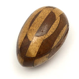 Well Worn Antique Treen Stickware Darning Egg