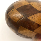 Well Worn Antique Treen Stickware Darning Egg