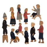 Antique Crandall's District School Set (Without Bases, But Fabulous)