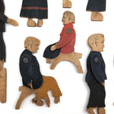 Antique Crandall's District School Set (Without Bases, But Fabulous)