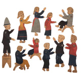 Antique Crandall's District School Set (Without Bases, But Fabulous)