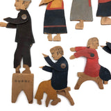 Antique Crandall's District School Set (Without Bases, But Fabulous)