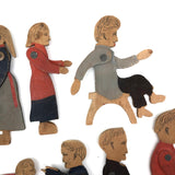 Antique Crandall's District School Set (Without Bases, But Fabulous)