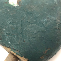 Old Wooden Duck Decoy Head with Great Green Paint