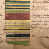 Antique British Ink and Watercolor Diagram of Earth Strata, Laminated